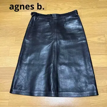 애니에스 베이 양가죽 스커트 36사이즈