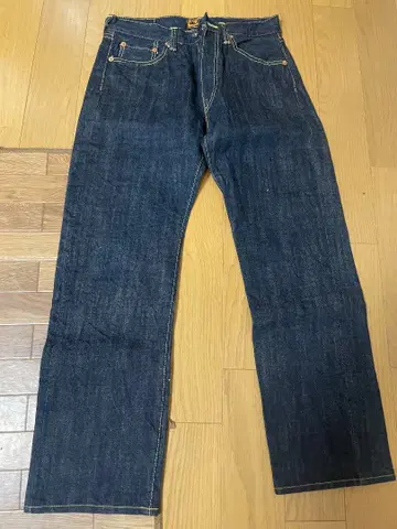 REAL McCOY'S S614 사이즈 31 다크 블루 데님 팬츠