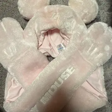 디즈니 미키 귀 달린 핑크 캡