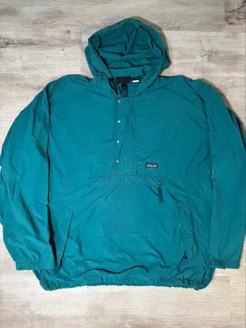 [Patagonia] 나일론 아노락 후드티 XL 틸 그린 USA
