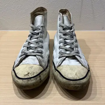 컨버스 올스타 하이컷 화이트 가죽 90s