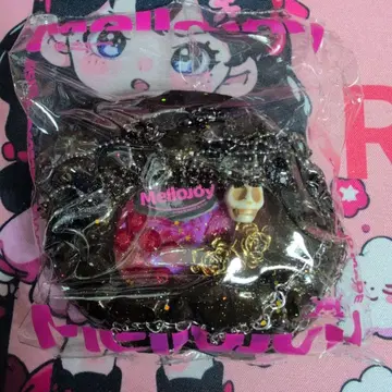 Mellojoy 스컬과 장미 장식 스퀴즈