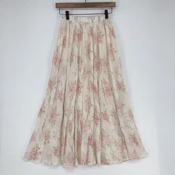 Chelmory 플라워 프린트 플레어 스커트 M 사이즈