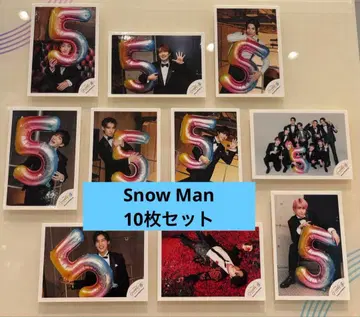 HolidayGreeting 컬렉션 SnowMan 사진 스티커 10장