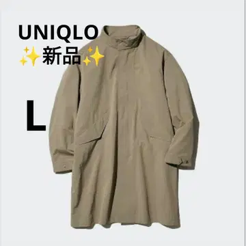 [ 새상품 ] 유니클로 윈드프루프 2WAY 코트 베이지 L