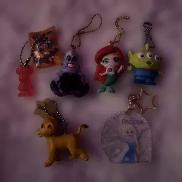 디즈니 캡슐 토이 세트