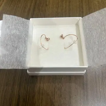 사만다 티아라 로즈 골드 후프 귀걸이 상자 포함