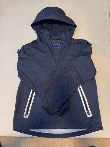 ZARA 네이비 후드 부착 나일론 자켓