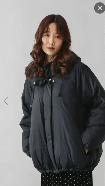 글로벌 워크 에어럭스 다운 후드 블루종 네이비