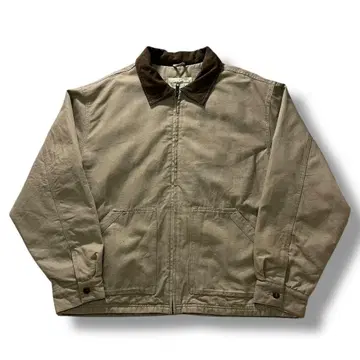 Eddie Bauer 옷깃 가죽 워크 자켓 아웃도어 아메카지 구제 의류