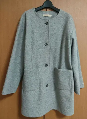 크로커다일 압축 울 코트 M