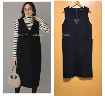 새상품급 언타이틀 오버롤 스커트 V넥 울