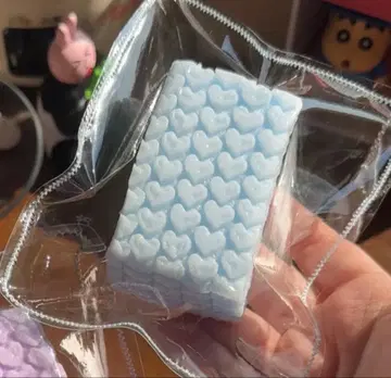 파란색 하트 방진 거품 포장지 스퀴즈 새상품 즉시 구매 가능