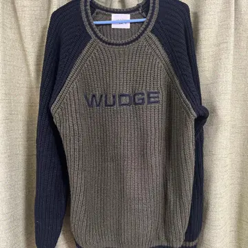 Wudge Boy 니트 스웨터 네이비 그레이