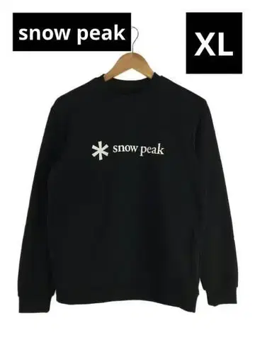 스노우피크 맨투맨 트레이닝복 프린트 로고 풀오버 XL