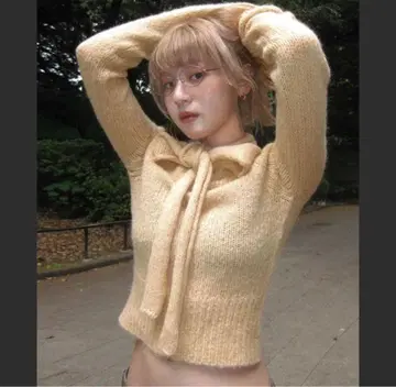 nugu haku 2way 알파카 니트 beige