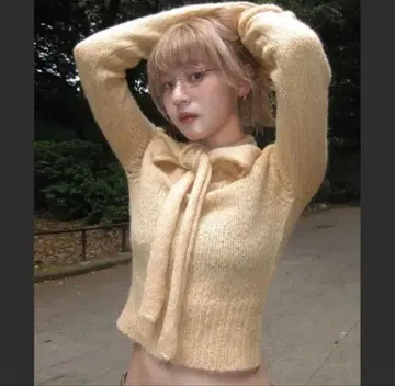 nugu haku 2way 알파카 니트 beige