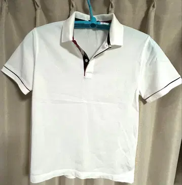 블랙 라벨 크레스트 빌리지/피케 셔츠/화이트/남성용 L 사이즈