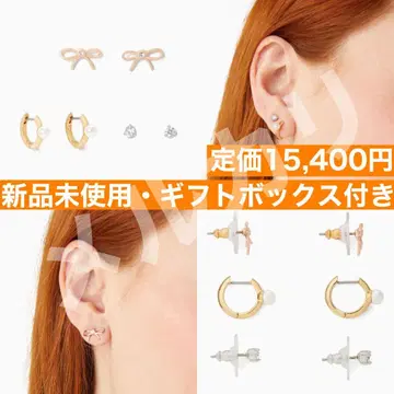 미사용 새상품 케이트 스페이드 비트 오브 샤인 보우 귀걸이 세트