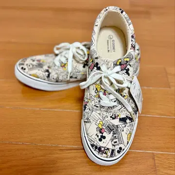 미키마우스 코믹 패턴 스니커즈 24, 24.5cm