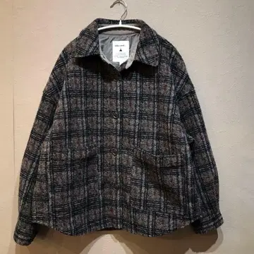 niko and - 셔츠 자켓 샤기 체크 CPO 자켓