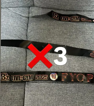B'z LIVE-GYM 2025 FYOP 리본 3종 세트