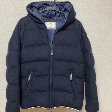 빔즈 후드 부착 다운 자켓 M 네이비