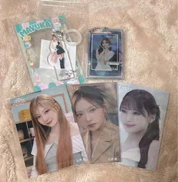 NiziU 온라인 복권 D상 아크릴 메지루시 참 E상 스티커 마유카