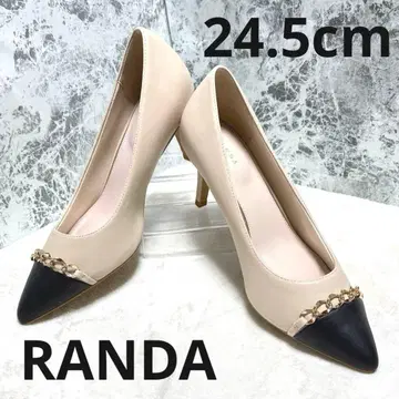 [컨디션 최상] RANDA 란다 블랙&베이지 24.5cm