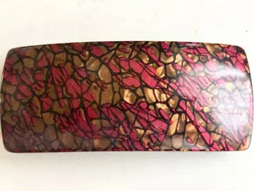 골동품 프랑스제 골드 선명한 핑크 계열 멋진 vintage 헤어 머리핀