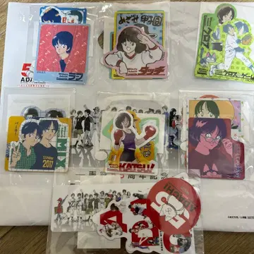 아다치 미츠루 카드 아다치 미츠루전 55주년 스티커 7종