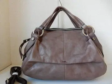 천연 가죽 루아나 B5 대응 사선 OK 2WAY 핸드백 토프 브라운