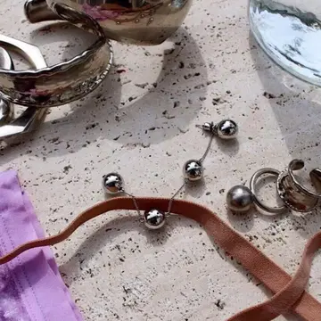 귀걸이 소와리 볼체인 Ceres pierce / 4알