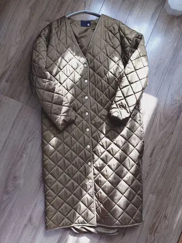 ROCCO 야마모토 아키코 퀼팅 코트