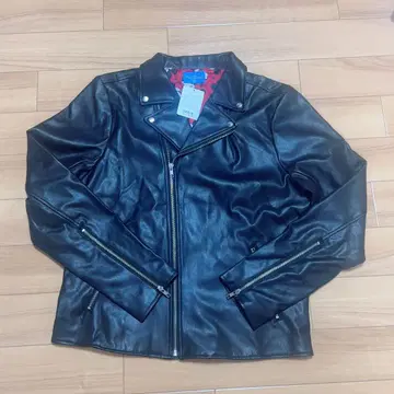 미키마우스 패턴 라이더 자켓