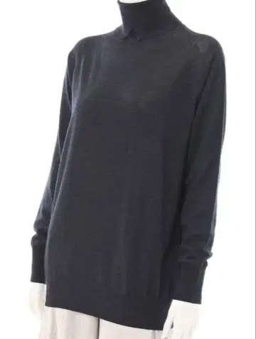 beardsley 터틀넥 울 니트 풀오버 그레이