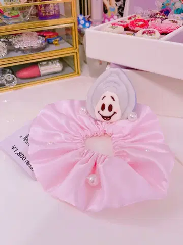 디즈니 스토어 이상한 나라의 앨리스 영 오이스터 스크런치 핑크 고무