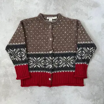 레어 에디 바우어 노르딕 무늬 가디건