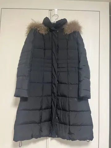 ESTNATION 후드 부착 롱 다운 자켓 40