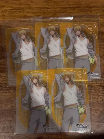 쿠로코의 농구 키세 료타 클리어 카드 쇼와노트 5장 세트
