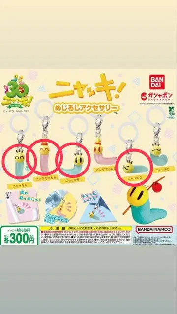 냑키 메지루시 액세서리 4점