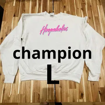 Champion 그래픽 맨투맨 L 화이트