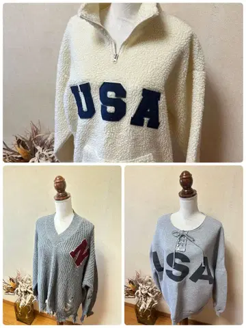 USA 로고 트레이닝복 세트 난닝