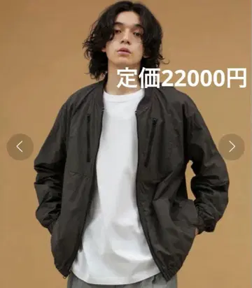 미사용! LB.03 나일론 타스란 리버서블 ZIP 블루종 나노 유니버스