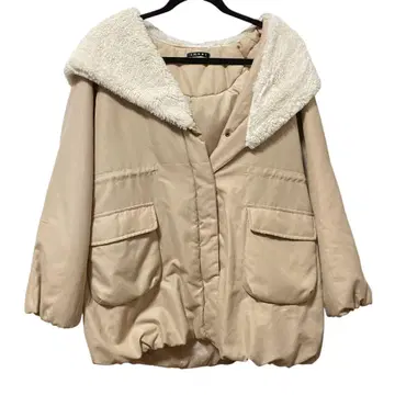 다운 자켓 INGNI 베이지 여성용 겨울 의류 다운