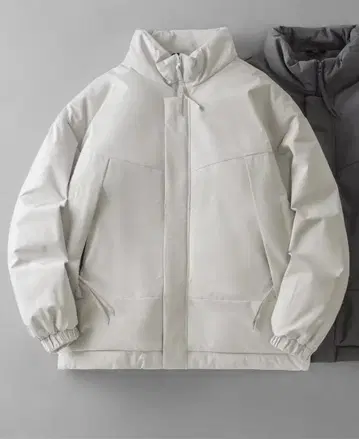 화이트 다운 자켓