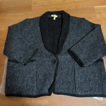 스트라이프 테일러드 자켓 블랙과 그레이 니트 15호
