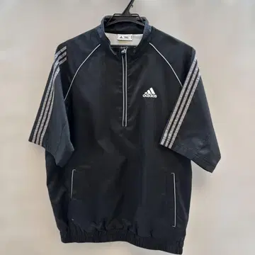 adidas 하프 지퍼 블랙 자켓 M