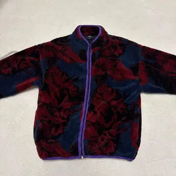 HUF 플리스 자켓 M 네이비/레드