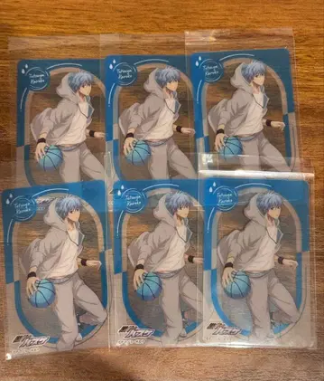 쿠로코의 농구 쿠로코 테츠야 클리어 카드 쇼와 노트 6장 세트